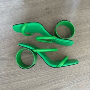 Jeffrey Campbell Sculptural Green Heels